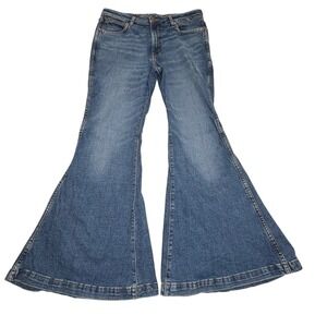Wrangler Retro Jean Flare Jeans Women 31x32 (32x30) Hemp Blend Boho Retro Hippie
